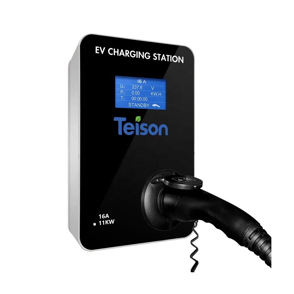 Teison ev charging station 11kw 3 phase ev charger home 16A type 2 socket