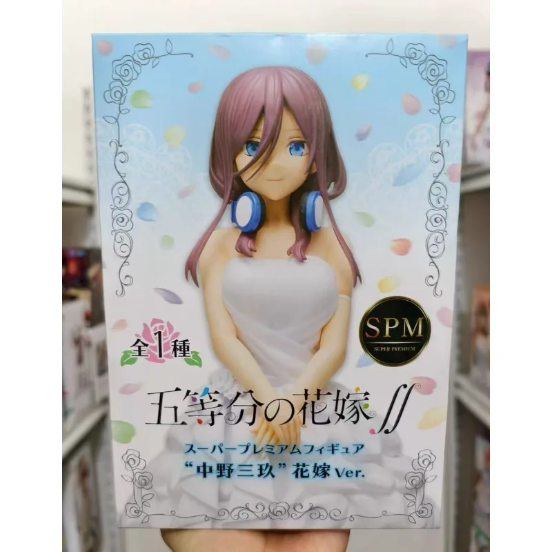 

In Stock Original SEGA The Quintessential Quintuplets Nakano Miku PVC Animation Figures Toys Gifts Ornaments