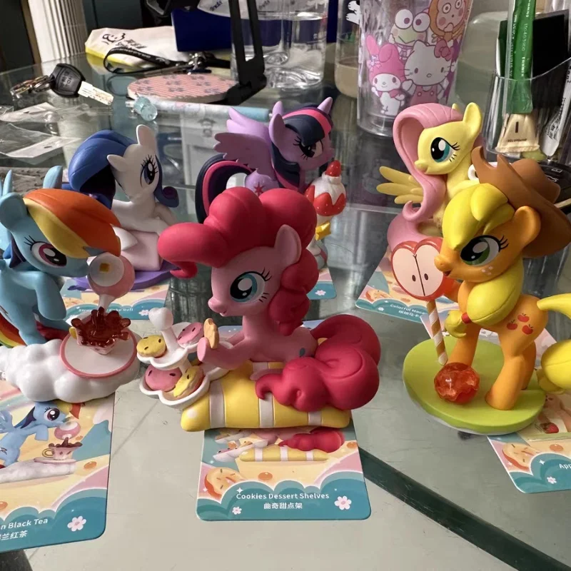 My Little Pony-Boîte mystère de loisirs pour filles, boîte ennemi, figurine d'action beurre, ornements de dessin animé, cadeau d'anniversaire, série Afternoon, 12 pièces