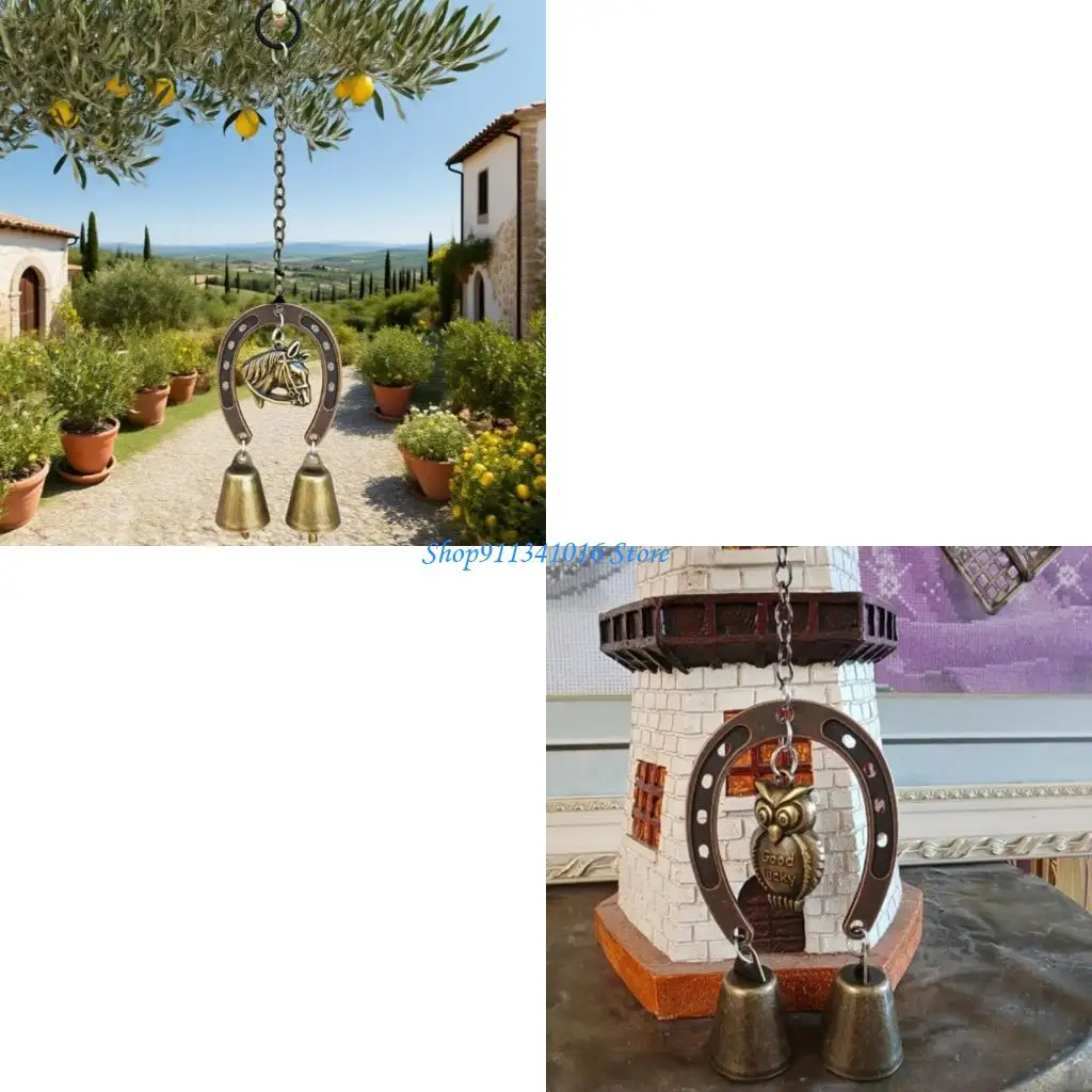 

Металлическая подкова перезвон ветра садовый орнамент перезвон ветра для открытого пространства украшение сада декоративная