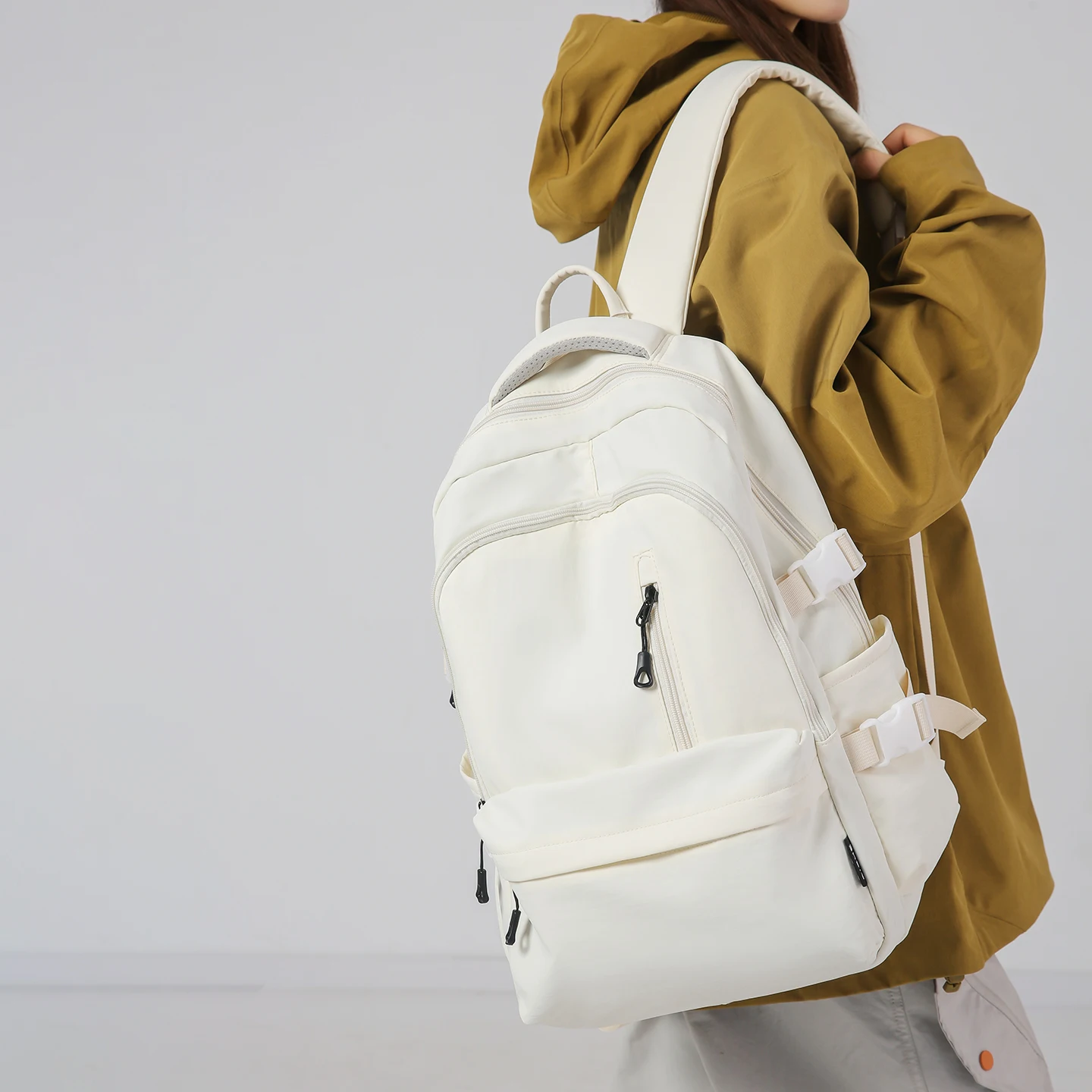 

2026 Women Backpack Daily Travel Female Multi-pocket Casual Woman Man Travel Bag Schoolbag for Teenage Girl Boy Laptop Knapsack