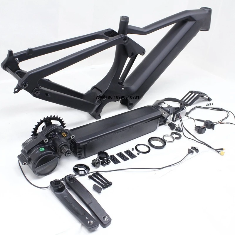 

2023 Post Mount 180mm 29er*2.4" E-bike Full Suspension Frame Carbon Enduro Electric Frame Fit for Bafang M600 Motor