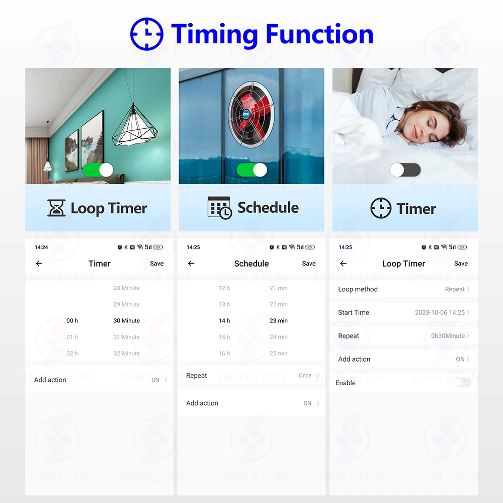 مفتاح واي فاي ذكي من EWelink مع 4 قنوات ، مفتاح تبديل باب المرآب سهل الاستخدام ، Alexa ، Google المنزل ، التحكم الصوتي ، USB ، 5V ، DC 7V-48V