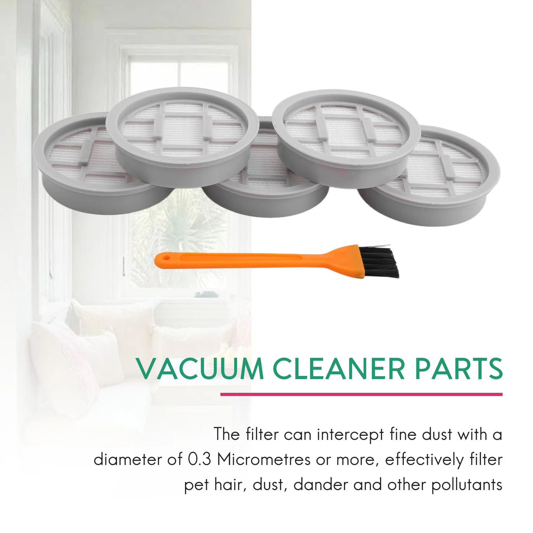 Handle Vacuum Cleaner Hepa Filter for xiaomi Deerma VC20S VC20 Handle Vacuum Cleaner Parts Accessories Filter 5Pcs