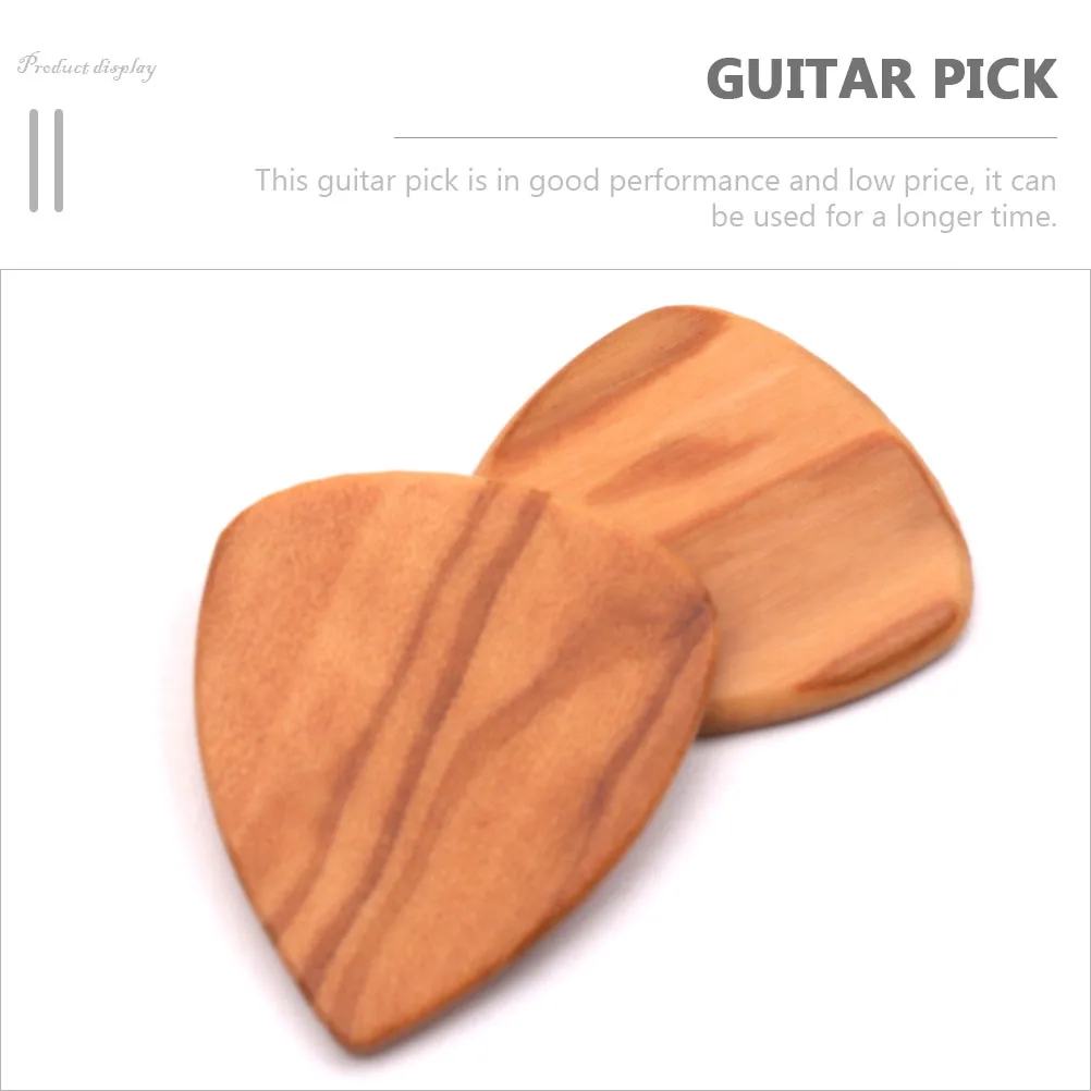 

Olive Wood Pick Guitar Plectrum Replacement Practical Picks Playing Plectrums for Acoustic Stringed Instrument Folk
