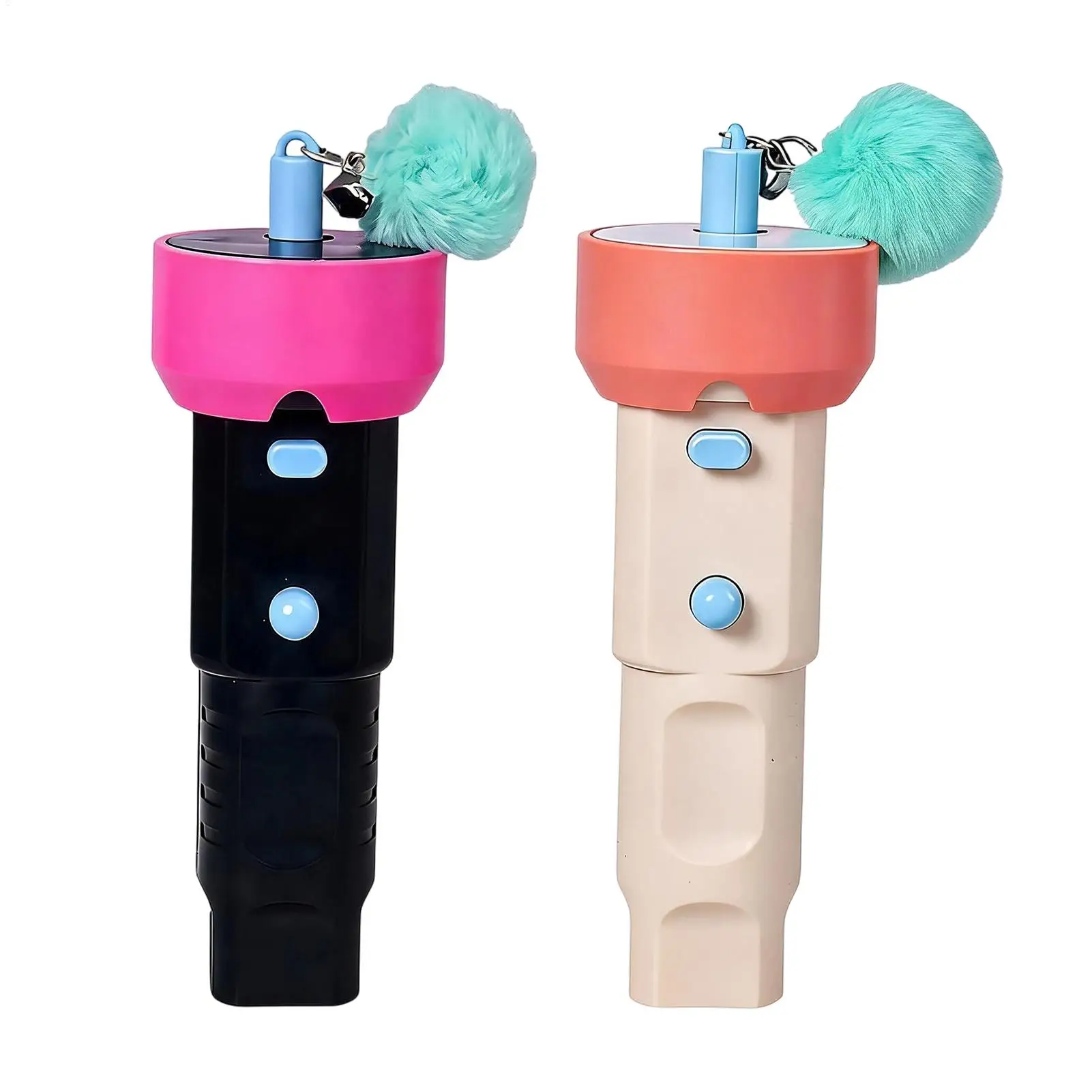Electric Cat Teaser Rechargeable Retractable Wand with Fuzzy Ball Interactive Toys Indoor Cats for Indoor Kitten Play Boredom