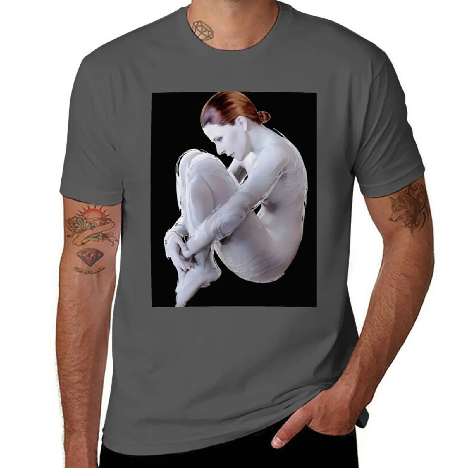 

MYLENE FARMER DRAWING THE HOLD T-Shirt Casual Pattern Print Tee Shirt