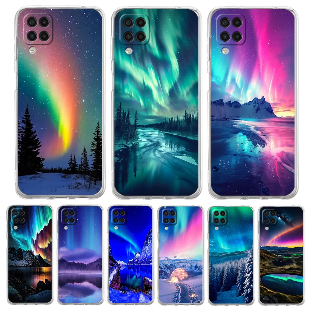 Beautiful northern lights Case for Samsung A13 A15 A25 A35 A51 A55 A71 A21S A11 A12 A31 A52 A41 A23 A53 A73 A32 5G A05s Cover