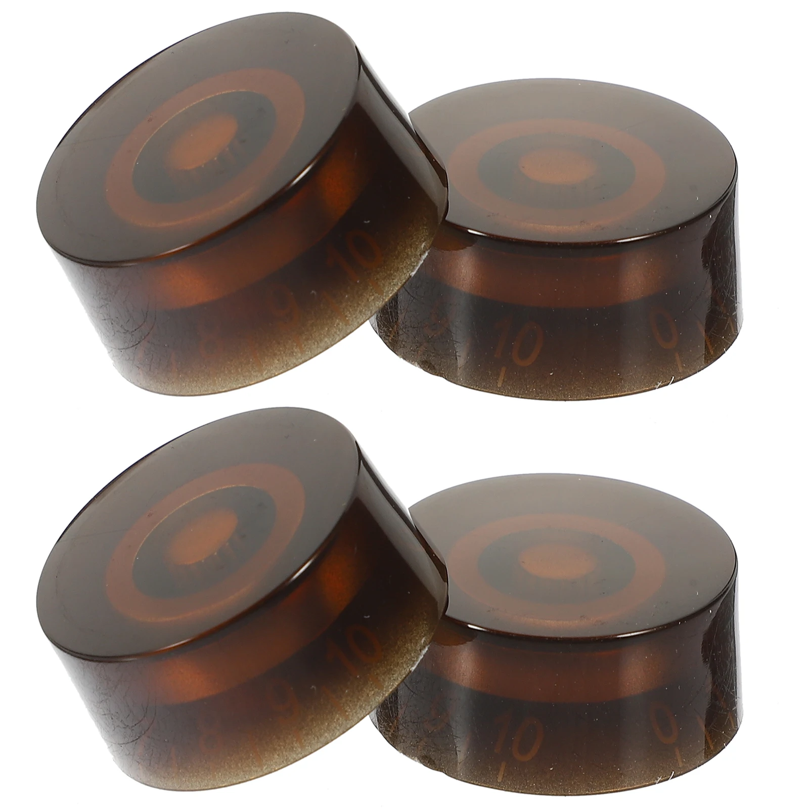 

4 Pcs Straight Body Potentiometer Cap Bride Electric Guitar Knobs Acrylic Volume for