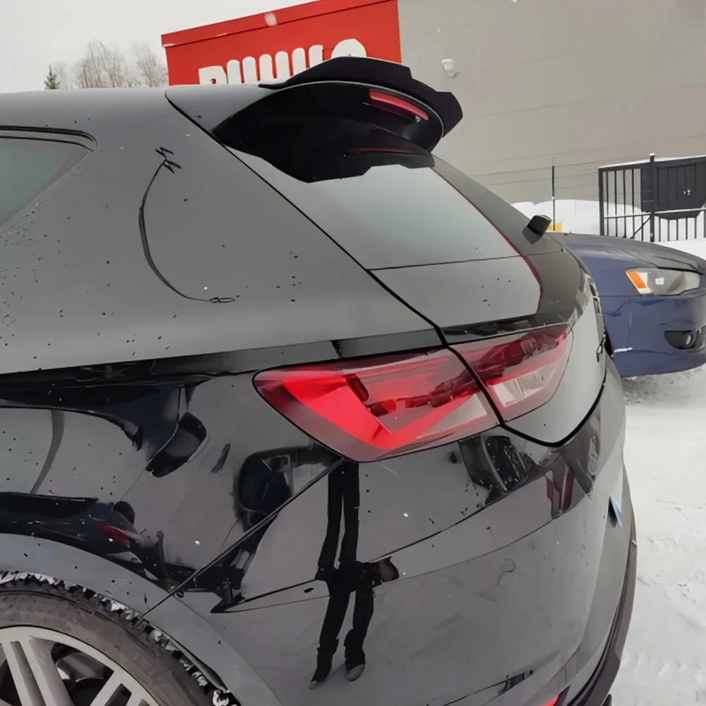 For Seat LEON 1P 5F MK3 for ST Cupra TGI / FR Hatchback 2013-2024 Car Tail Wings Fixed Wind Spoiler Rear Wing Bodykits Tuning view 4