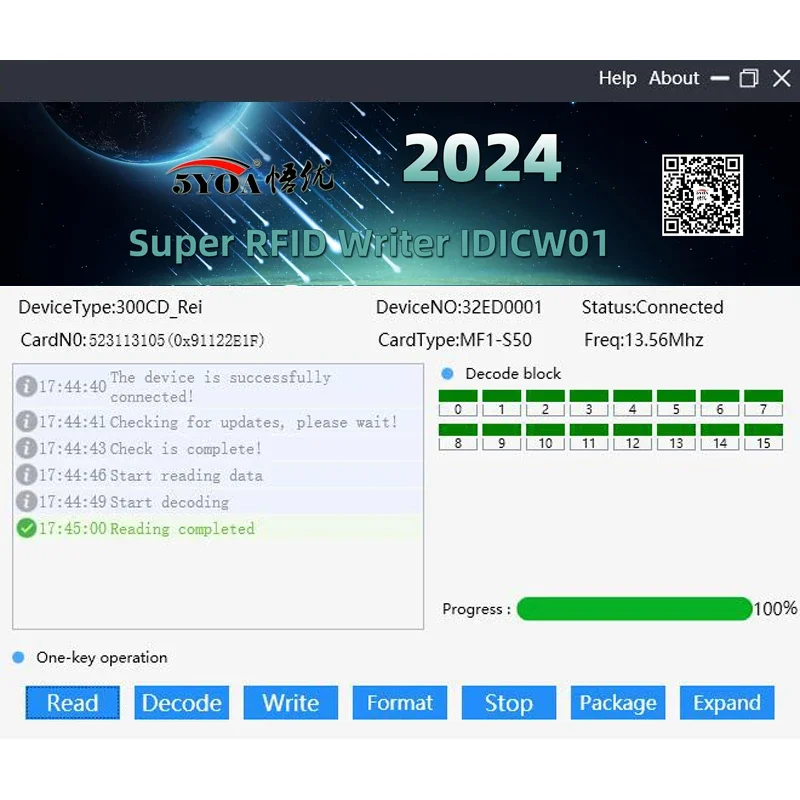 5YOA الإنجليزية 10 تردد تتفاعل ناسخة معرف IC قارئ الكاتب نسخة M1 13.56MHZ مشفرة الناسخ مبرمج USB UID بطاقة مفتاح العلامة #6