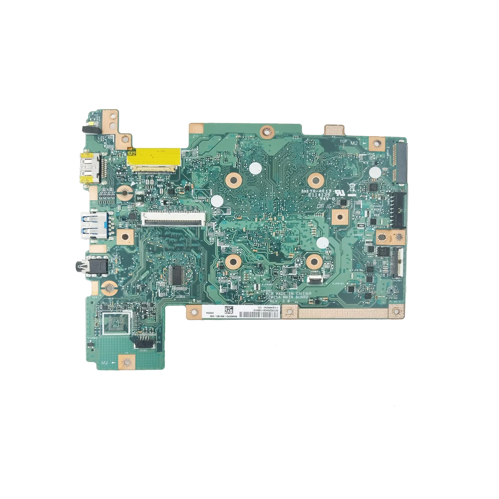 KEFU C202SA Notebook Mainboard For ASUS C202SA C202S Laptop Motherboard With N3060 2GB/4GB-RAM EMMC-16G Maintherboard