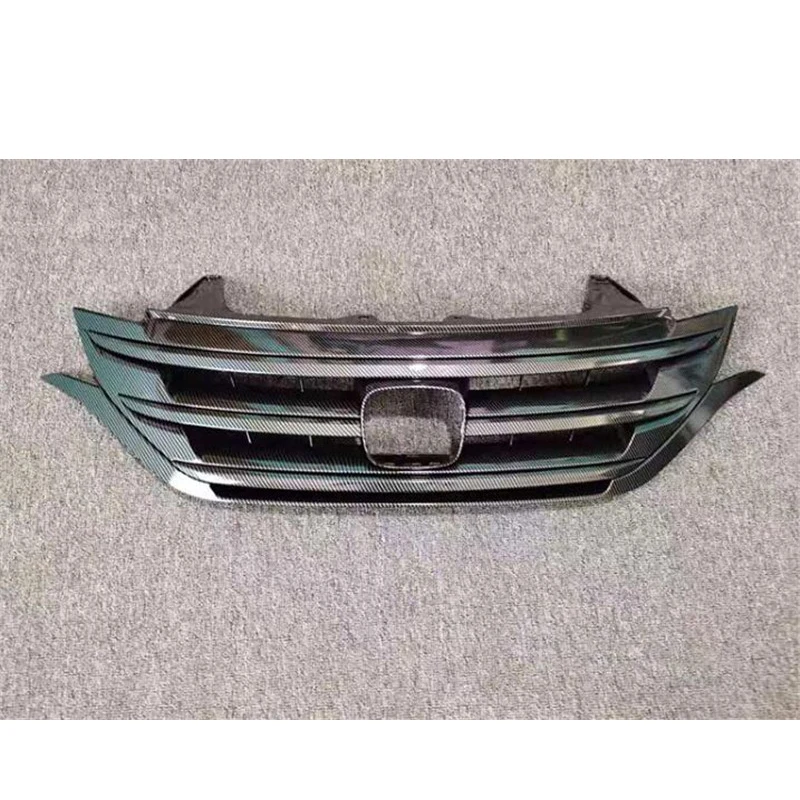 FOR Honda CRV Grille Trim Accessories 2012-2015 Year ABS Front Bumper Separator Refit Black Grills CRV Car Styling