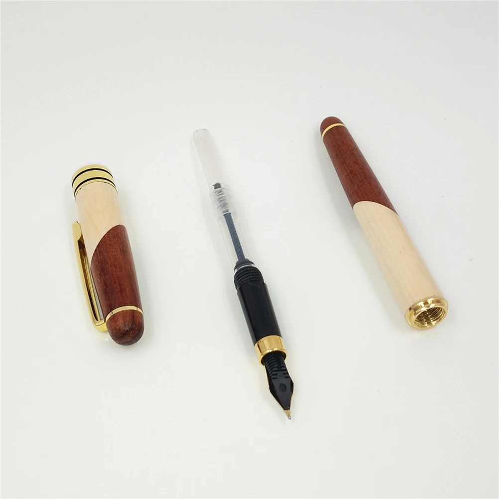 

Rosewood Slim Signing Pen Set Lightweight Office School Stationery Black Wooden Box Elegant Practical Gift Pen