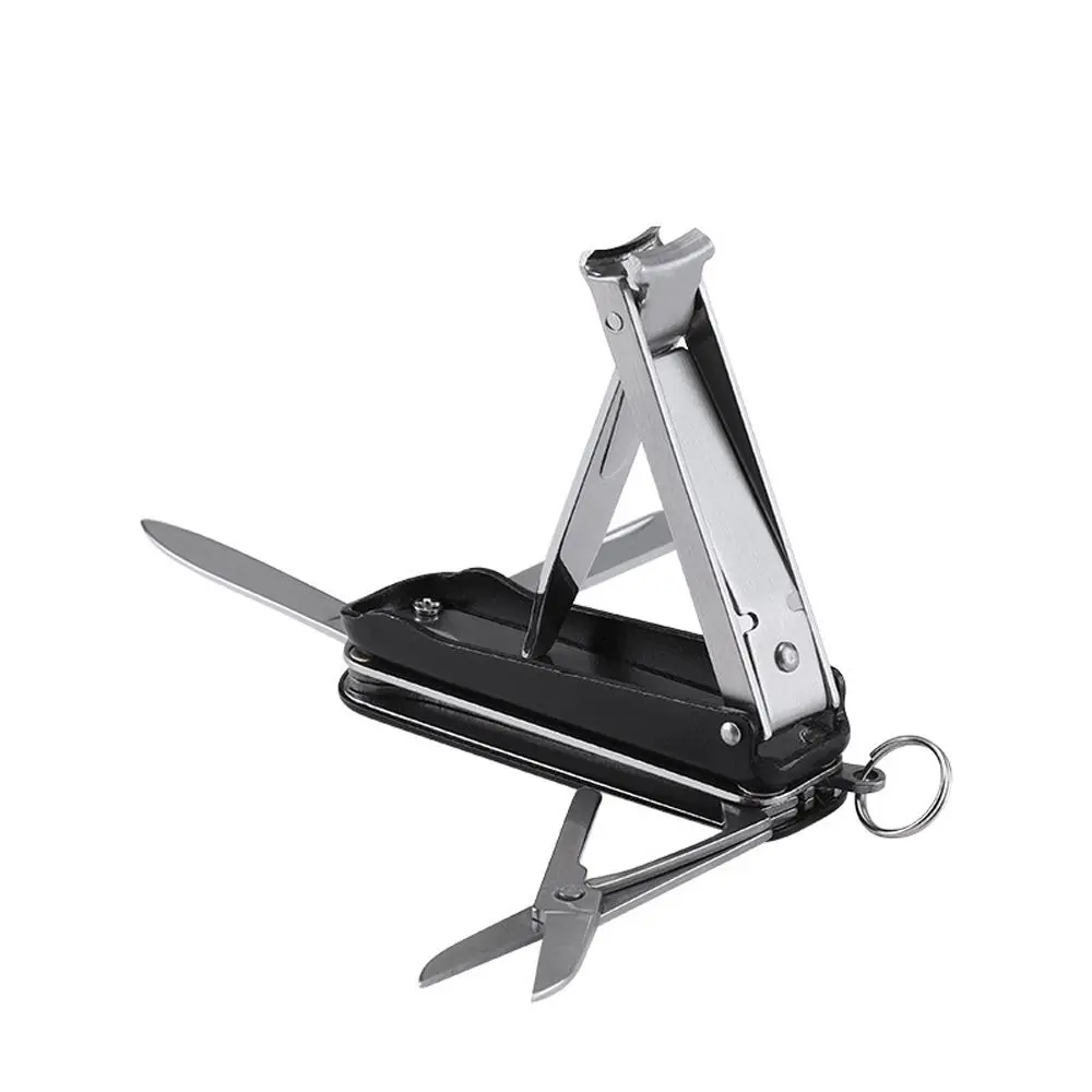 Portable 5 In 1 Manicure Pedicure Travel Home Nail file Folding Nail Clippers Nail Scissor Toenail Tweezers Nail Trimming Tool