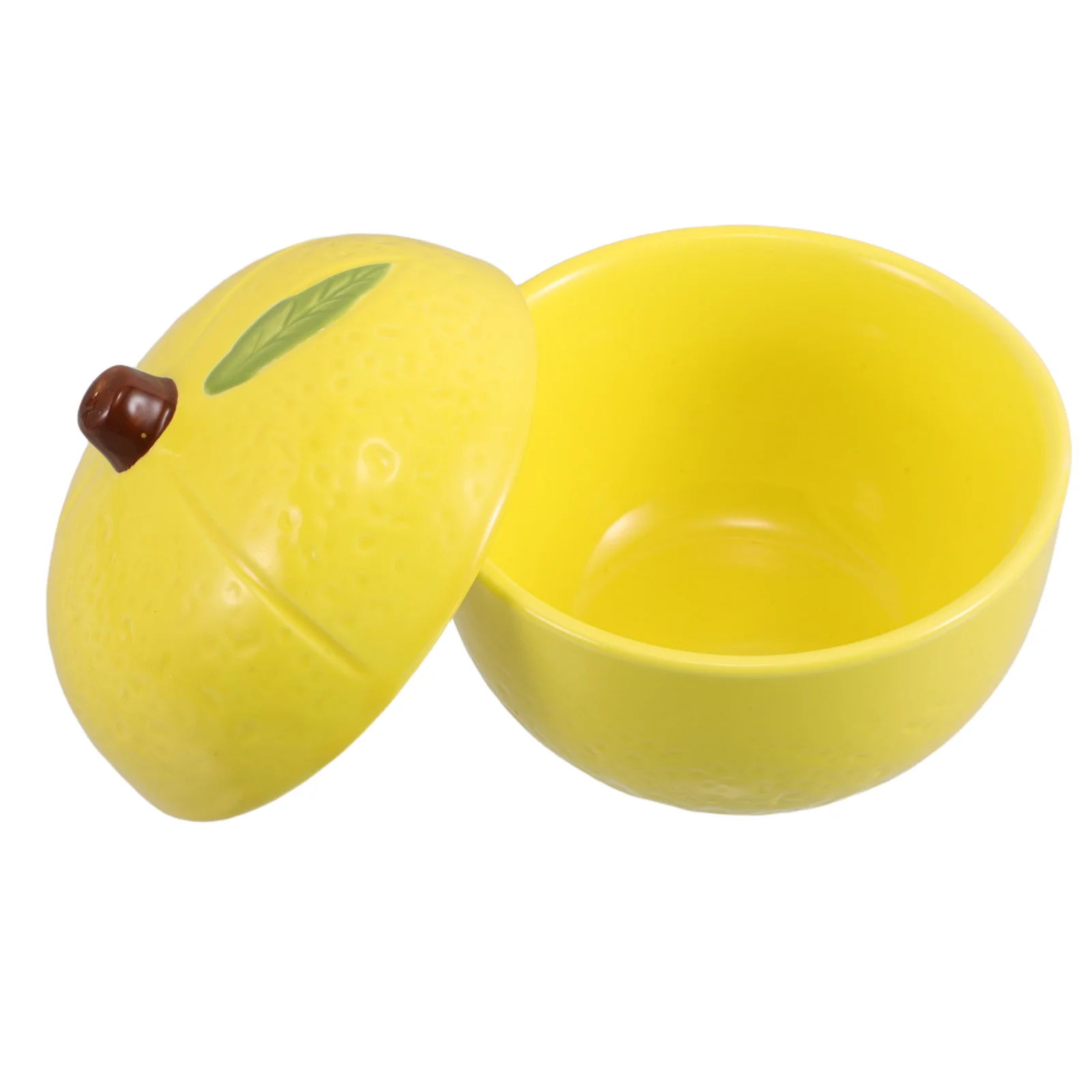

Ceramic Food Storage Jar Lemon Shape Airtight Container for Candy Spices Baking Ingredients Decorative Kitchen