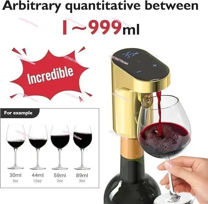 2024 New Portable Mini Automatic Wine Decanter Electric Wine Aerator and Wine Dispenser