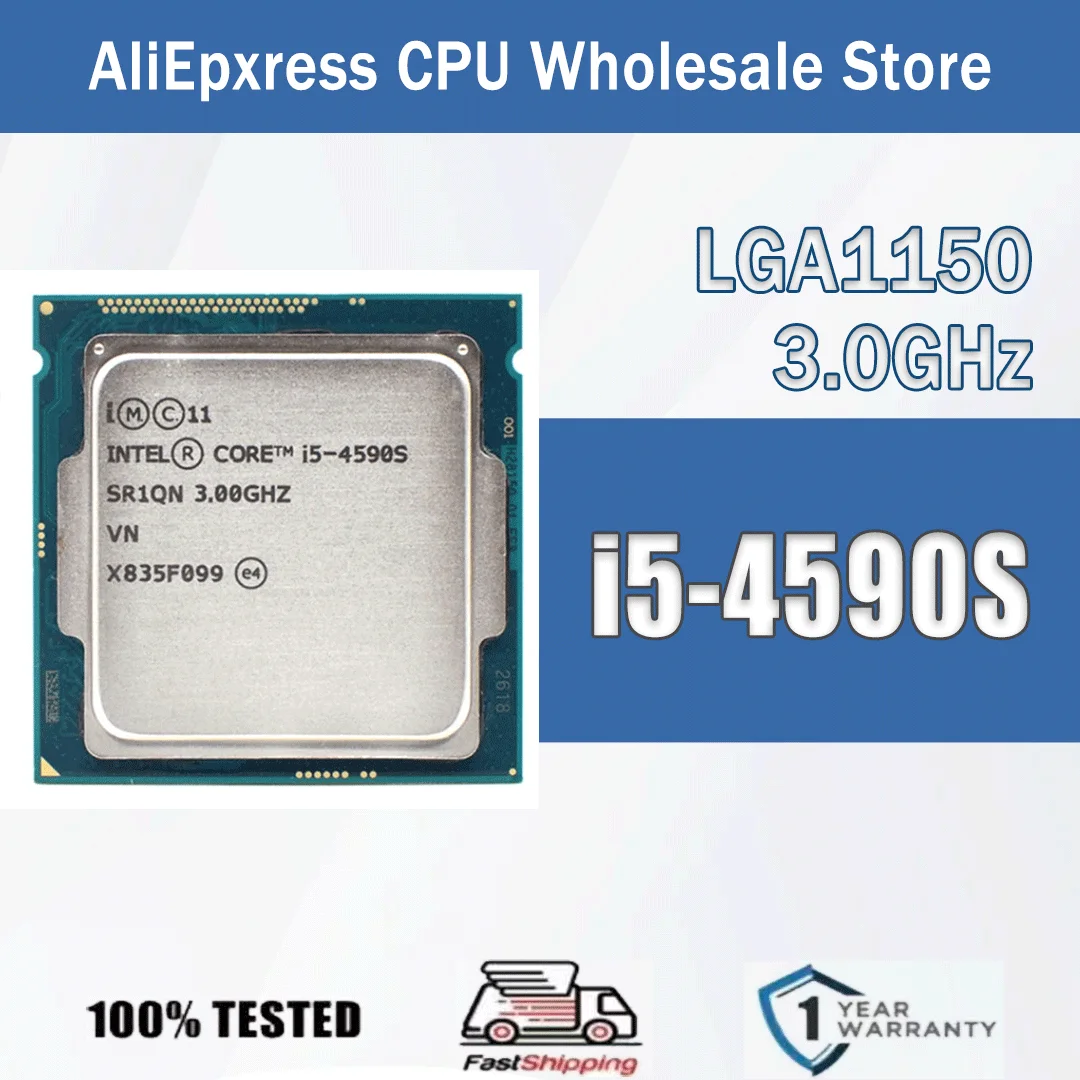 Intel Core i5-4590S 3,0 GHz Quad-Core 6M 65W i5 4590S Computadora CPU Procesador Servidor LGA 1150