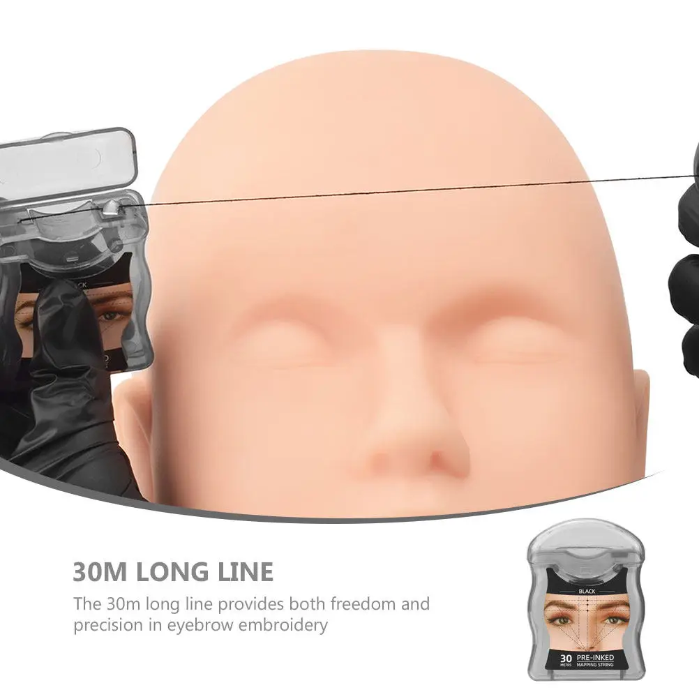 

Профессиональный набор для разметки бровей 30M: многоразовая линейка для точного моделирования, аксессуар для татуажа