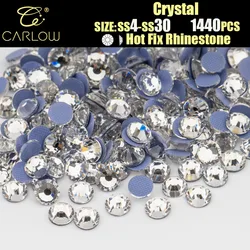 CARLOW SS3-SS50 Top Quality Glass Hotfix Rhinestones AAAAA Flat Back Crystals Strass Garment Shoes for Decoration Hotfix-001