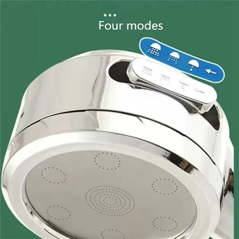 

High Pressure Adjustable Gush Digital Temperature Display Bathroom Shower Head Water-Saving Handheld Sliver