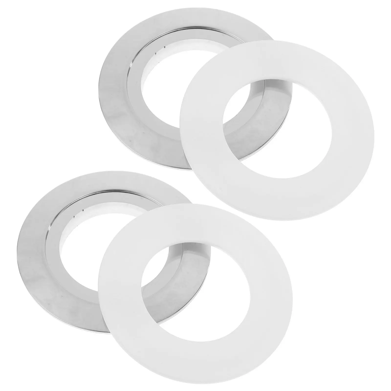 2 Sets Dual Flush Toilet Button Converter Easy Install Replacement Push Button Converter Plate for 38Mm 48Mm 58Mm Toilet Flush