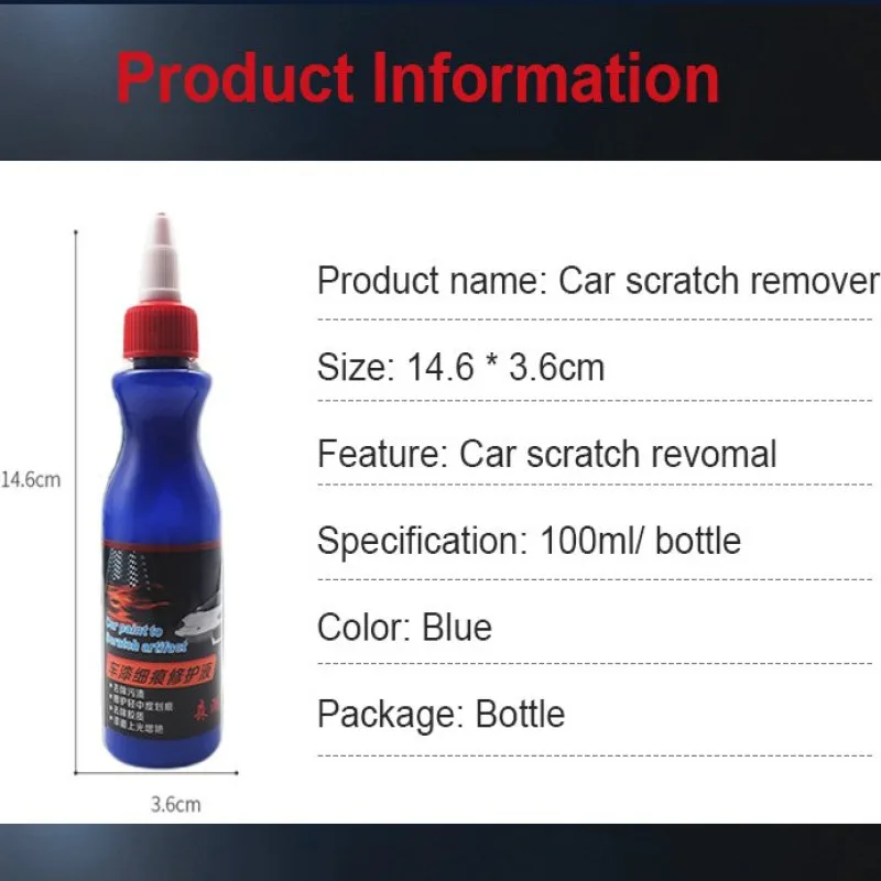 Scratch Mark Repairing Masterpiece Fluid Deep Scratch Remover MultiPurpose Car Scratch Repair Wax