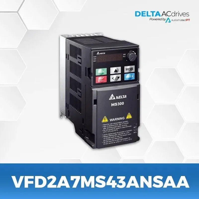 Delta VFD2A7MS43ANSAA MS300 Series Drive 0.75kw three phase 100% original frequency inverter