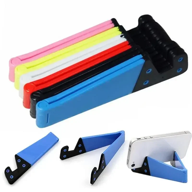 New V-Shaped Universal Foldable Mobile Cell Phone Stand Holder For IPad E-Reader Tablets Adjustable Support