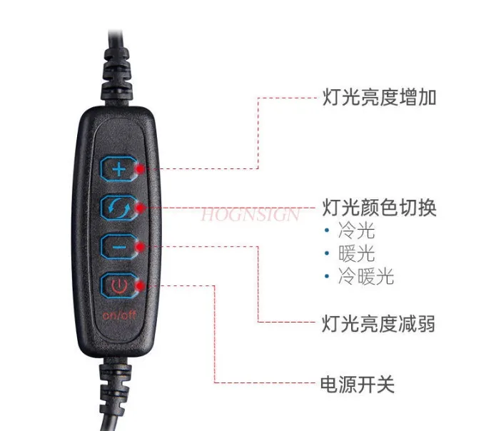 Embroidery Lamp Portable Foldable Nail and Eyebrow Beauty Special Lamp Tattoo Beauty Small Table Lamp