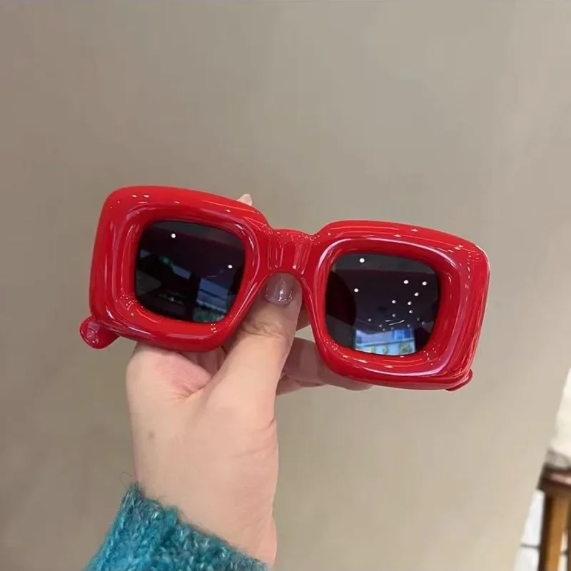 Oversized Frame Square Sunglasses Women Fashion Funny Holiday Party Personality Glasses Outdoor Street Photo Eyewear