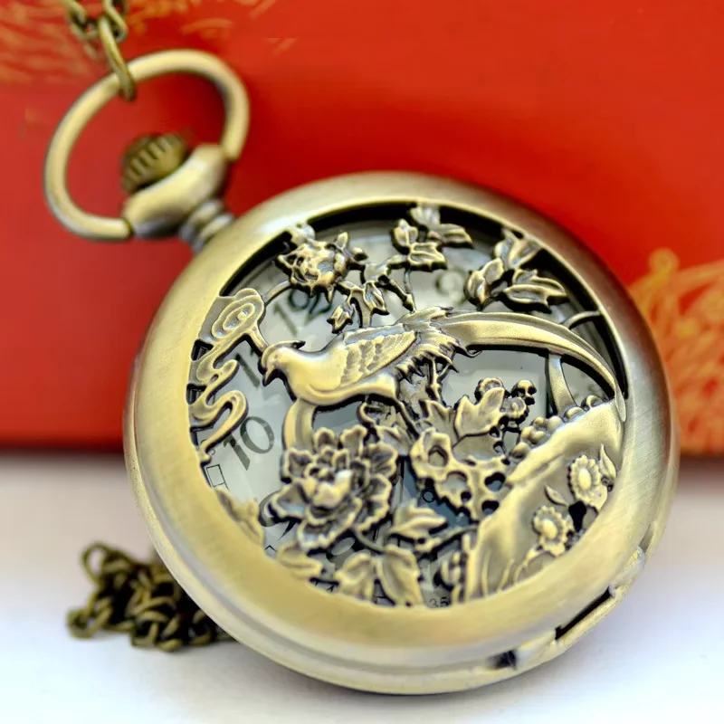 9004 스타일 체인 시계와 회중 시계 빈티지 클래식  - Pocket Watch Mechanical Skeleton Vintage 리뷰 및 가격