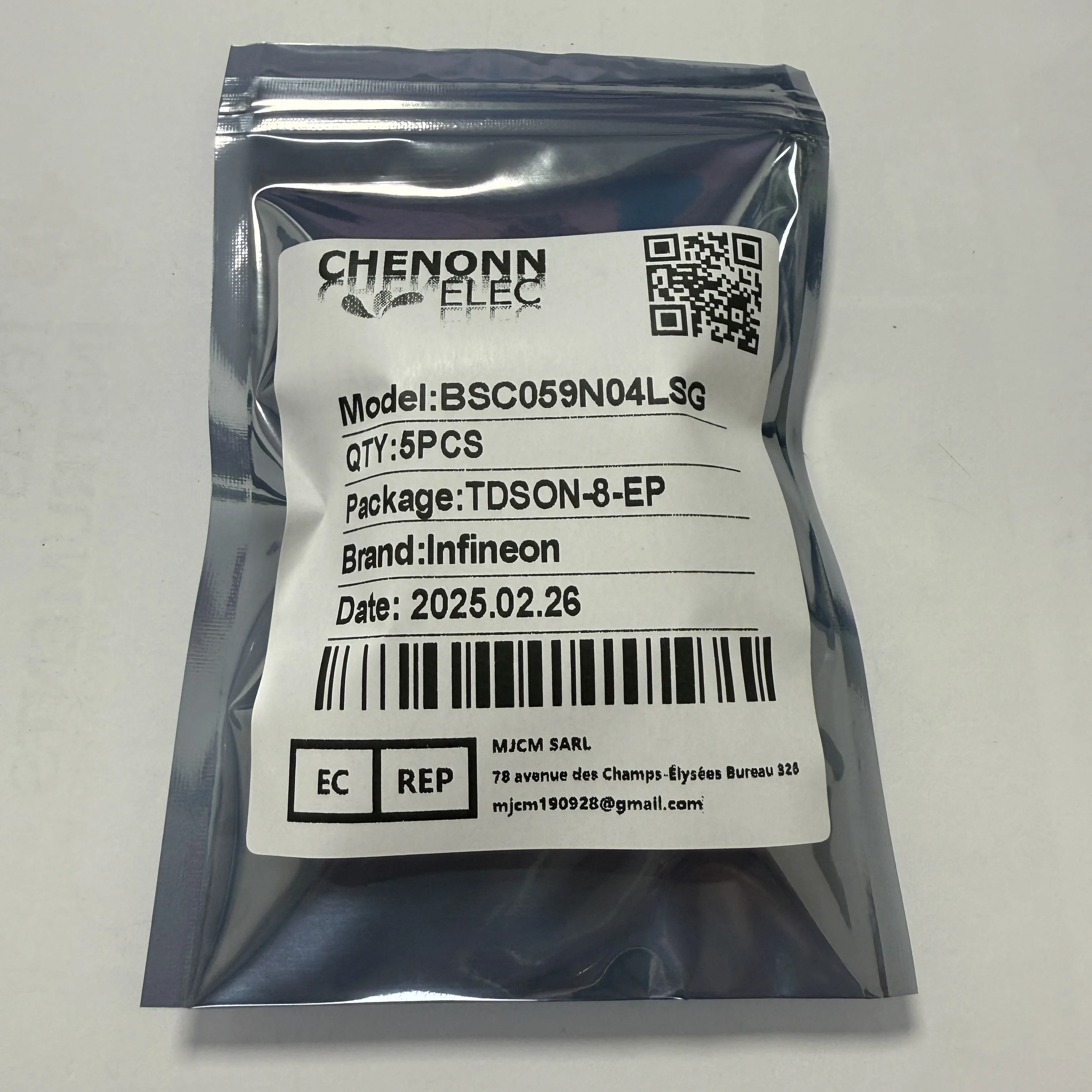 BSC059N04LSG (MOSFET), 로트당 5 개