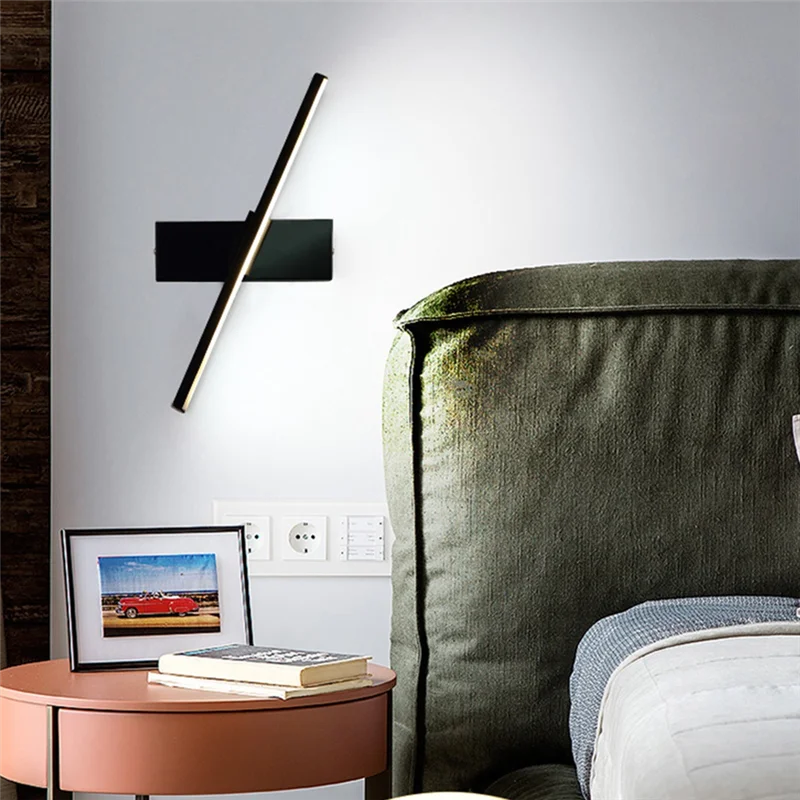 

A76X-Bedside Lighting Frame Lamp Adjustable Rotating Wall Sconce Minimalist Background Decor For Living Room For Bedroom
