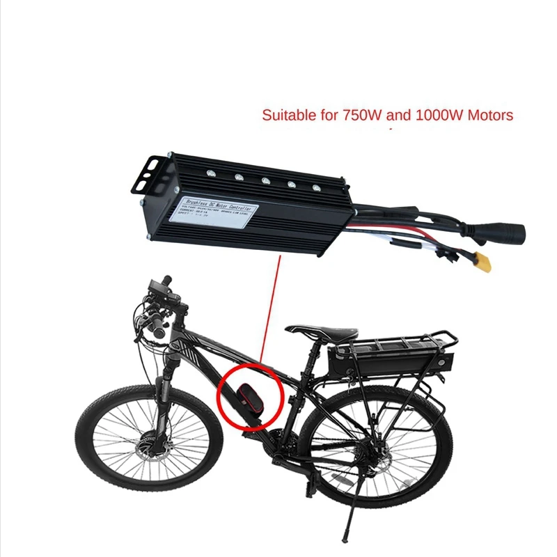 Lithium Battery Modified Electric Scooter Spare Parts Accessories 24V36V48V-30A Sine Wave 3-Mode Controller Waterproof Connector