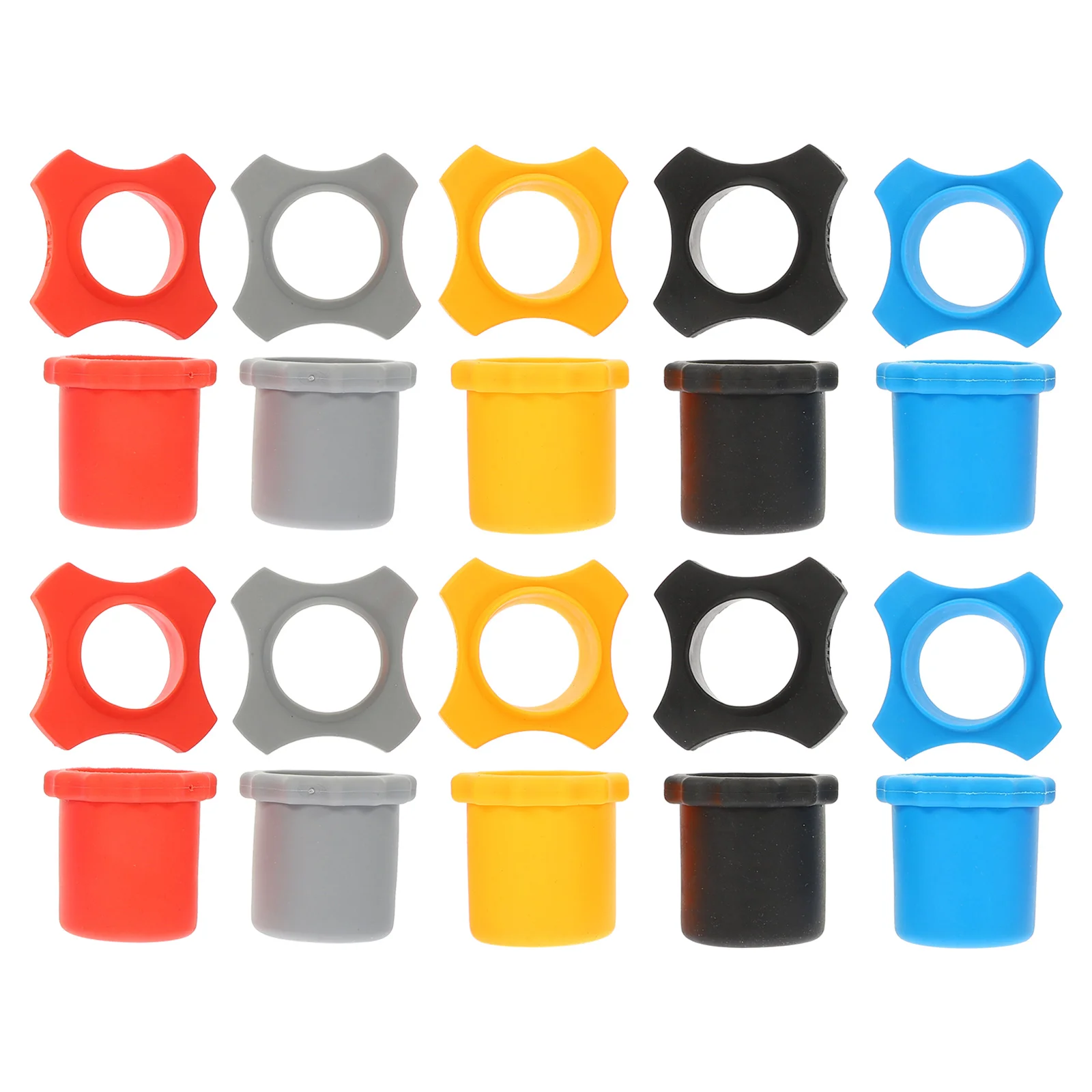 

10 Sets Microphone Skid Ring Bottom Sleeve Sleeves -slip Windshield Accessories Universal Protection Rings Rubber