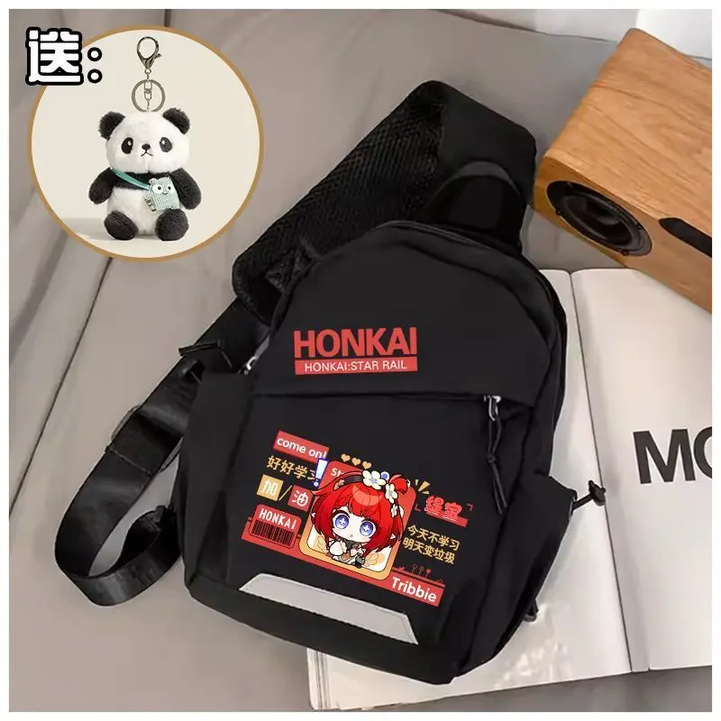 Honkai Star Rail Chest Large Capacity Portable Shoulder White Eunice Summer Crossbody Bag Niche Personality Versatile Ani