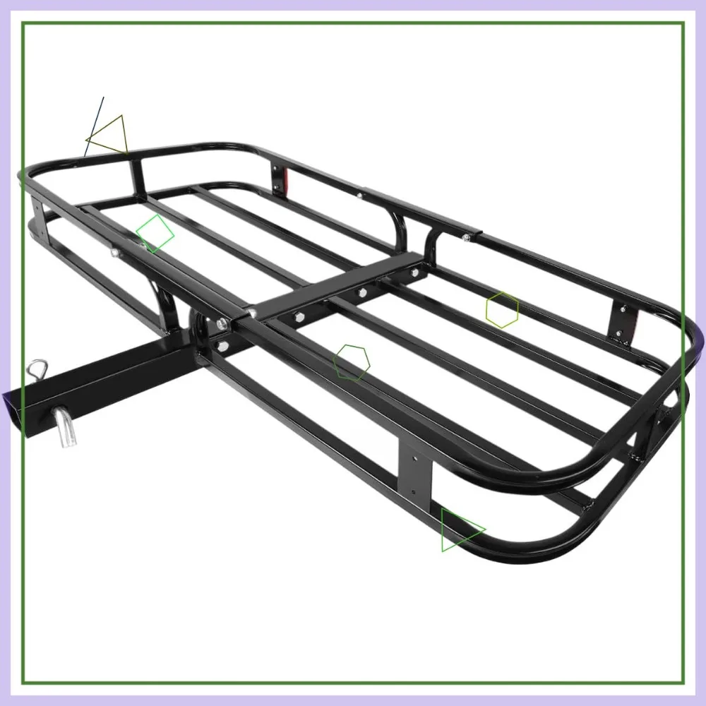 

53" Heavy-Duty Hitch Cargo Carrier with 500lb Capacity, Fits 2" Receiver for Trucks, SUVs & RVs