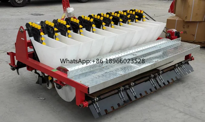 Factory supply  garlic seeder planting machine Pinellia seed drill Multifunctional sowing fertilization and mulching machine