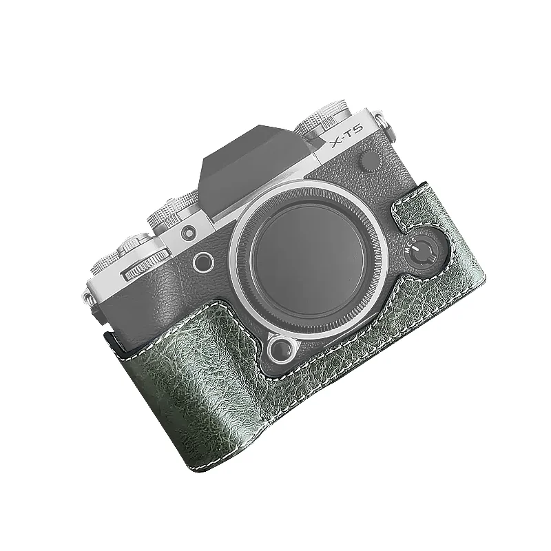 

Universal version Leather Half Bottom Case Bag Body Base Protector for Fuji XT5 Camera Protective Sleeve Base DSLR camera
