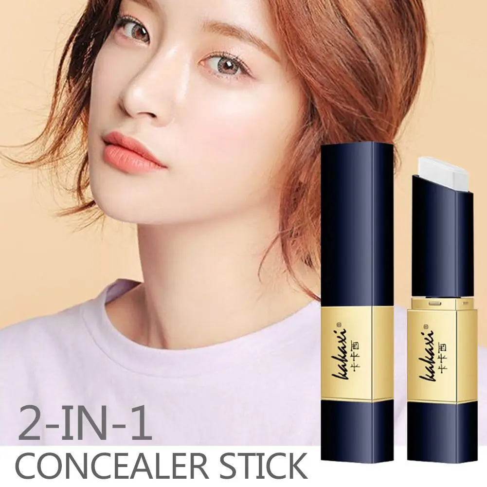 2 in1 White Foundation Stick Contour Pen Concealer Stick Waterproof cover spot Circles Lasting Brightening Acne Concealer T6Z9