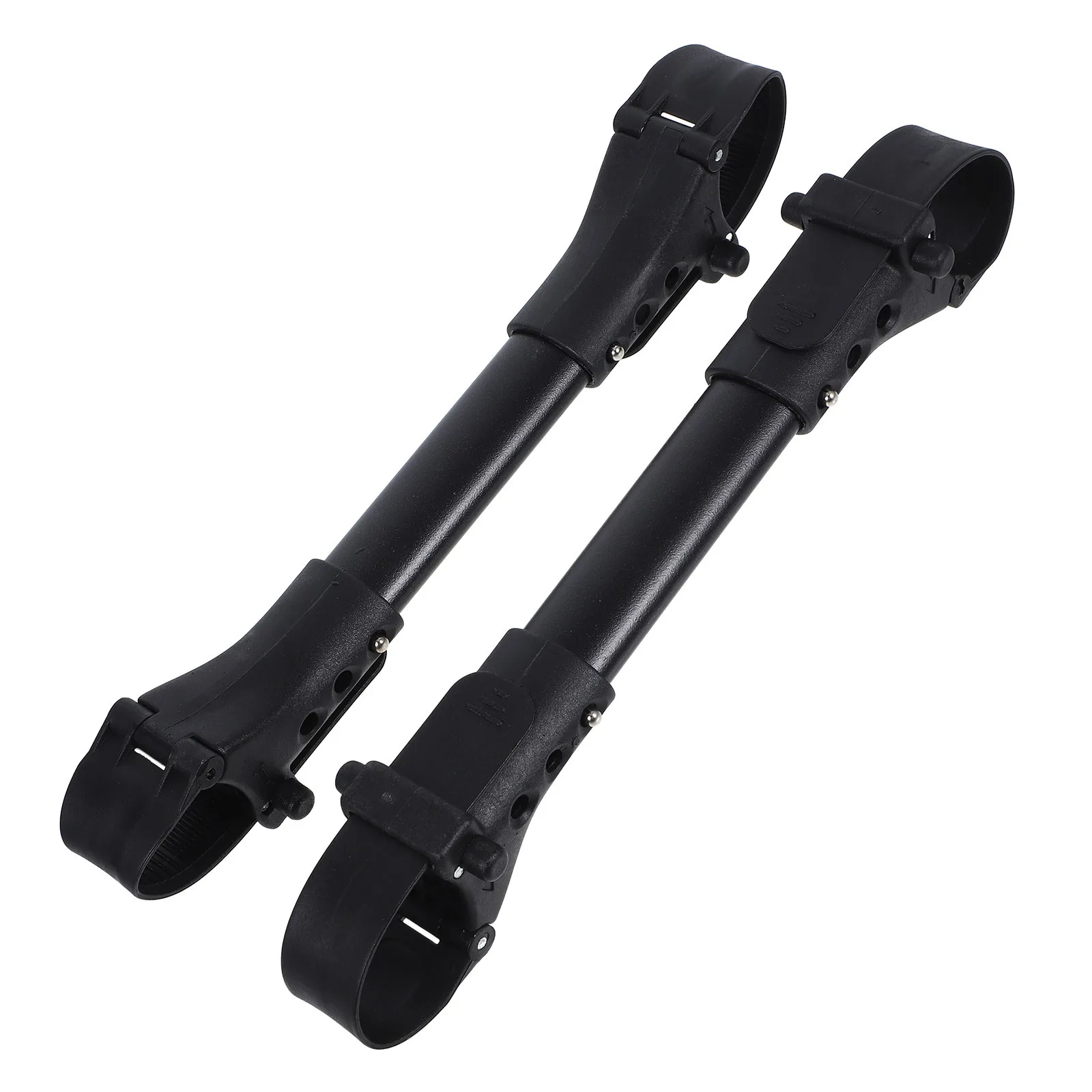 Conector para gemelos, carrito de bebé doble negro, conectores para cochecito al aire libre, ligero y duradero, 2 uds.