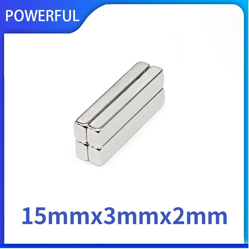 15x3x2mm Super Strong Square Magnet   For Home Refrigerators, Offices DIY 15x3x2mm