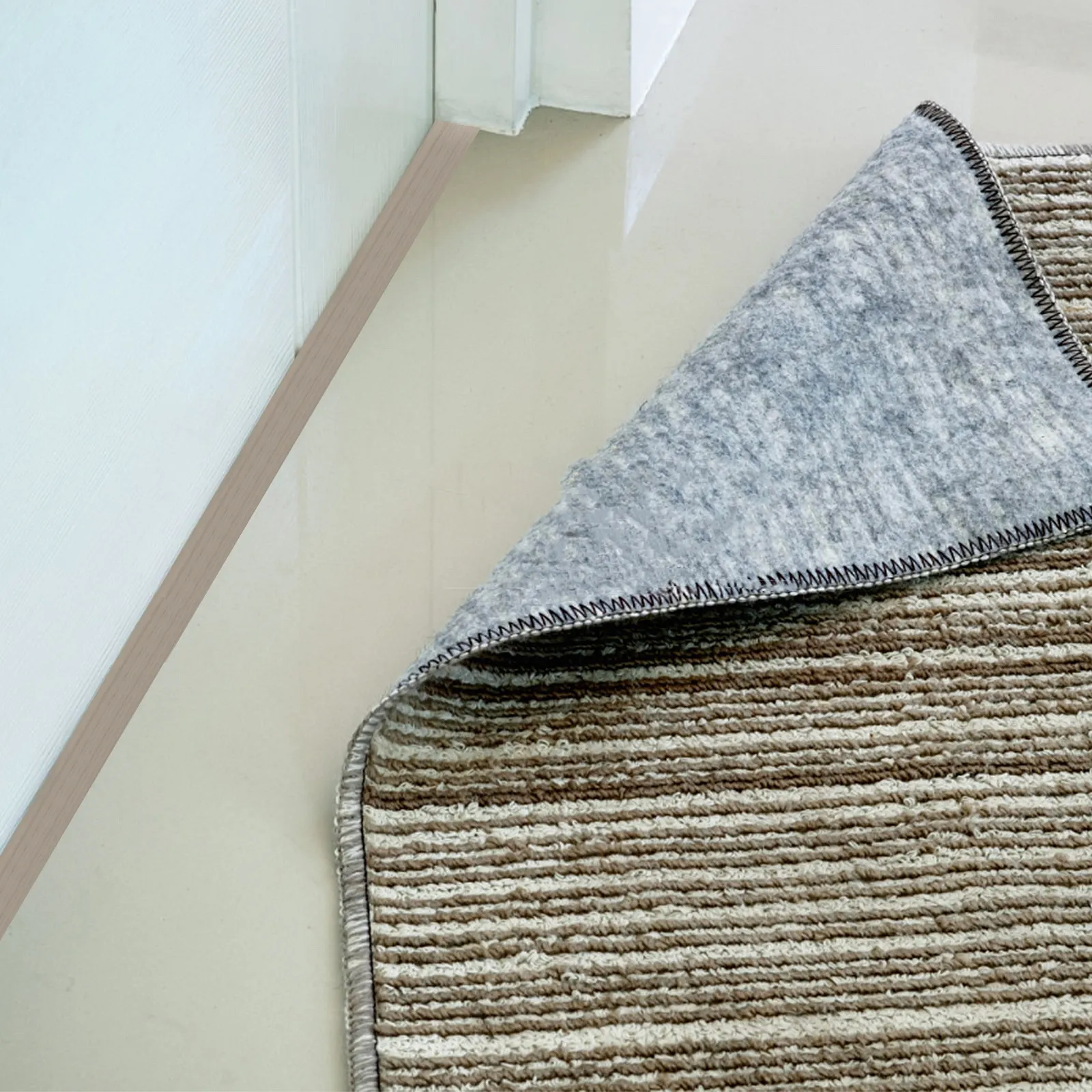 Tira de Transición Autoadhesiva para Pisos, 1 Rollo, Impermeable, de PVC, para Alfombras a Azulejos, Fácil de Instalar, Resistente a las Manchas