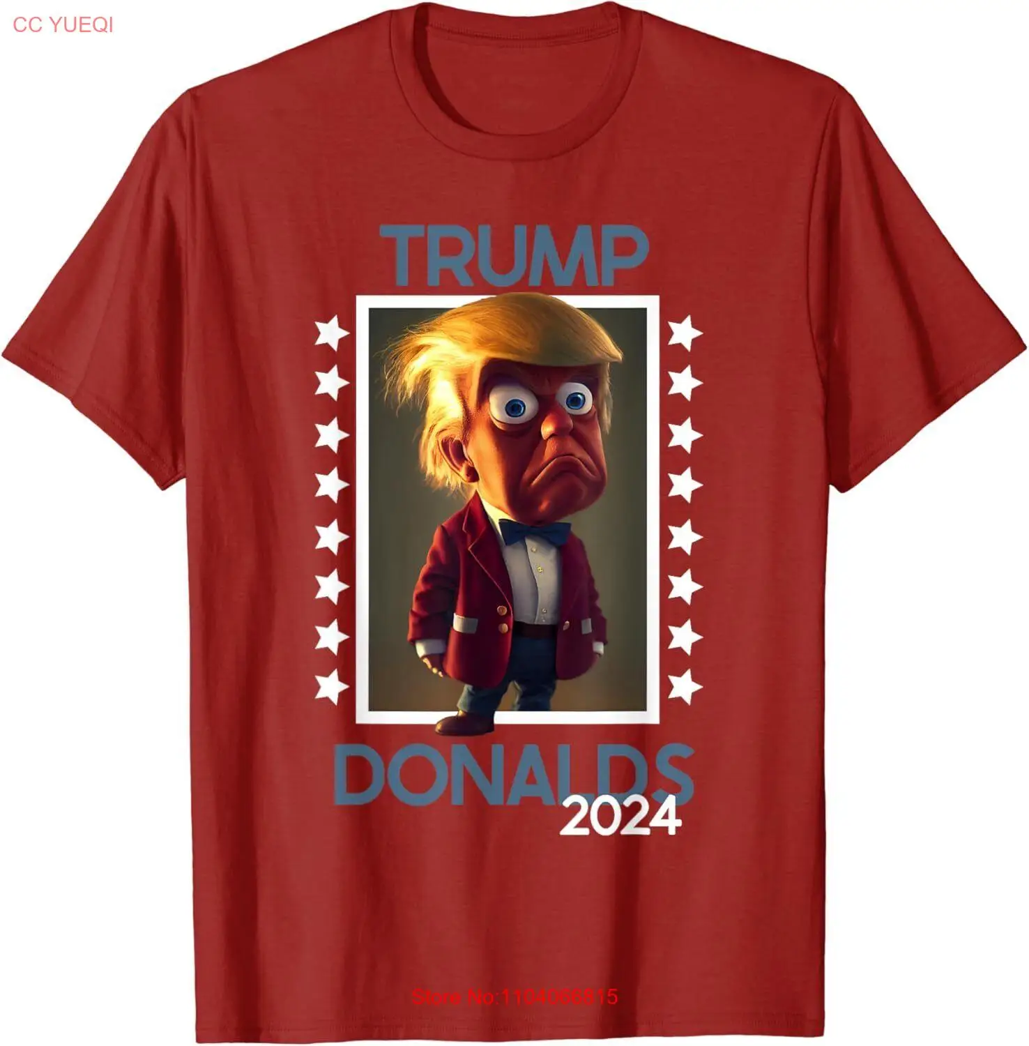 Byron Donalds Donald Trump Presidential T-Shirt Small, Cranberry Red