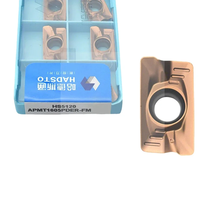 10pcs HADSTO Original Carbide Inserts APMT1135PDER APMT1604PDER APMT1605PDER HS5120 HS5130 HS530 CNC Milling Blades Cutting Tool