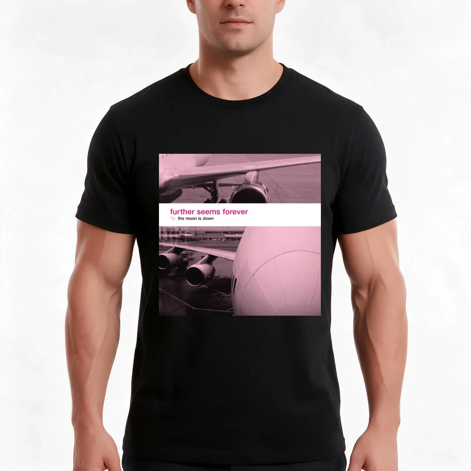 Further Seems Forever - The Moon Is Down T-Shirt Summer Casual Cotton Tee Oversized Streetwear Tops Vintage Graphic Print