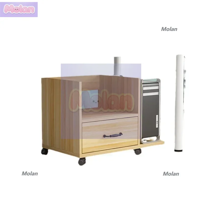 

Space saving under desk printer rack mobile host bracket home office document storage rack bank storage