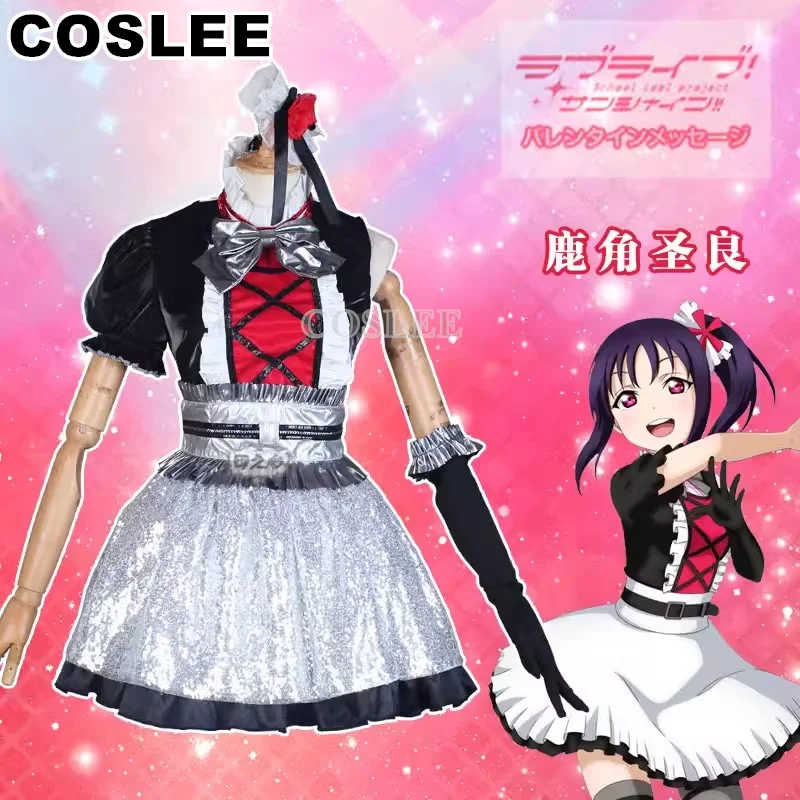 

COSLEE Anime Lovelive!Sunshine!Saint Snow Kazuno Sarah Seira Cosplay Costume Uniform Dress Halloween Outfit For Women XS-XL New