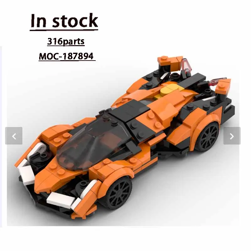 

MOC-187894 New V12 Classic Sports Racing Car Building Block Model,316Parts, Boys' and Children's Birthday and Christmas Toy Gift